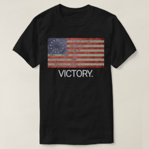 T-shirt Victoire d'Américain de drapeau de Betsy Ross de