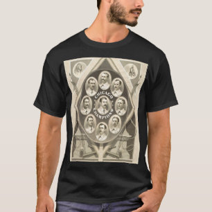 T-shirt Victoire de Chicago Cubs le ęr fanion national
