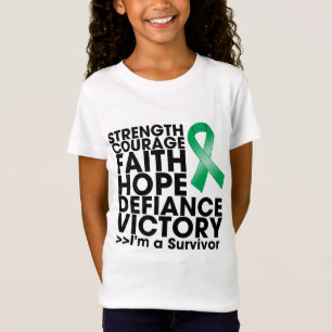 T-Shirt Victoire de force d'espoir de Cancer de foie