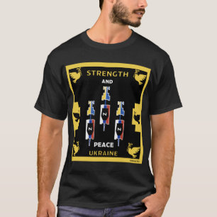 T-shirt victoire de l'ukraine contre la guerre dans une ta