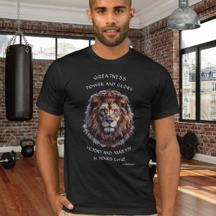 T-shirt Victoire et pouvoir Roi de la création Lion