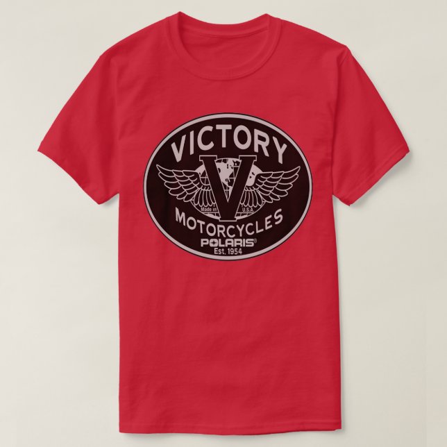 T-shirt victoire motos polaris estd 1954 records reco (Design devant)