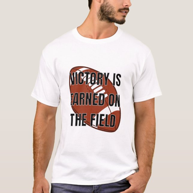 T-shirt Victoire sur le terrain - Football (Devant)