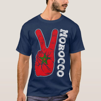 T-shirt Victoirewo Doigts Drapeau Maroc Fier garçon
