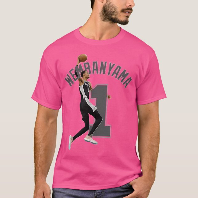 T-shirt Victor Wembanyama 1 basket-ball (Devant)