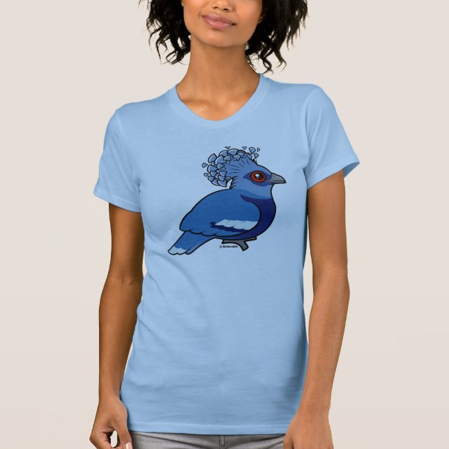 T-shirt Victoria a couronné le pigeon (Devant)