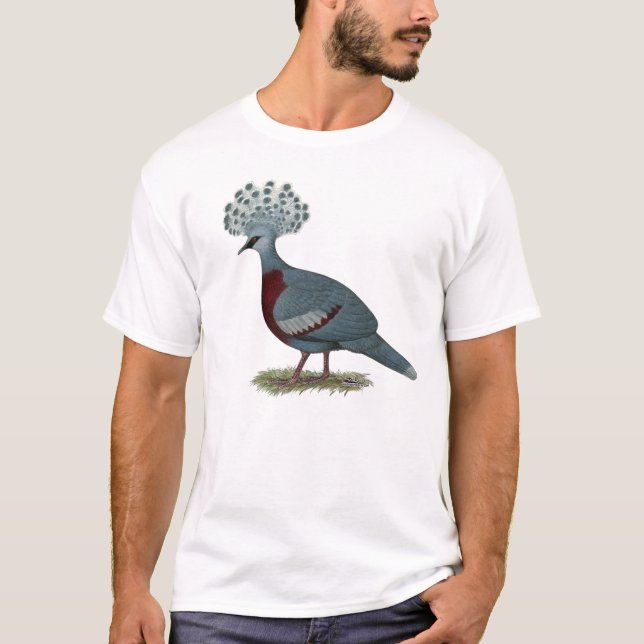 T-shirt Victoria Crowne Pigeon (Devant)