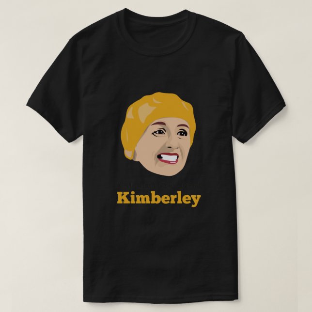 T-shirt Victoria Wood - Je cherche moi Ami, Kimberl (Design devant)
