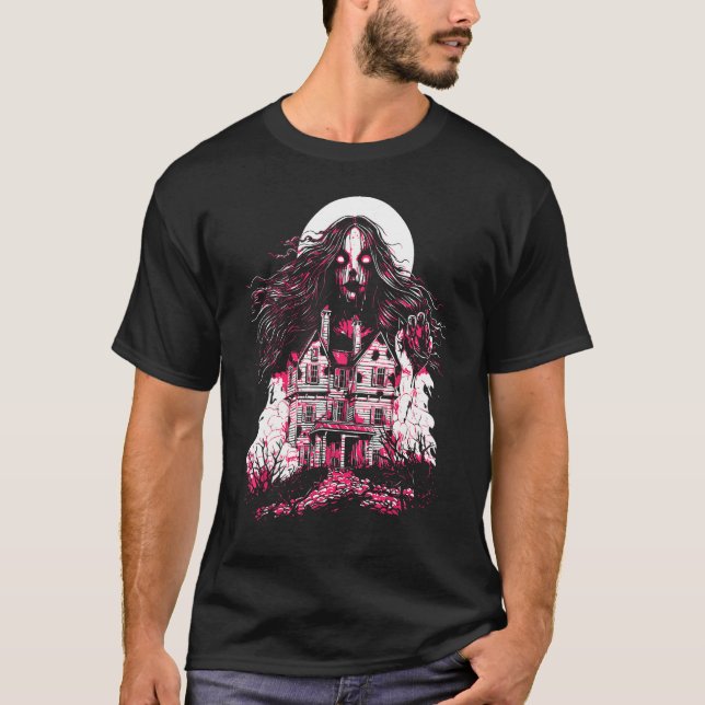 T-shirt Victorian Horror Ghost Déplaisant Gothique Éffraya (Devant)
