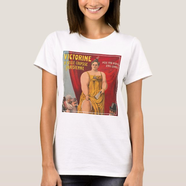 T-shirt Victorine, La Belle Grande Femme Parisienne (Devant)
