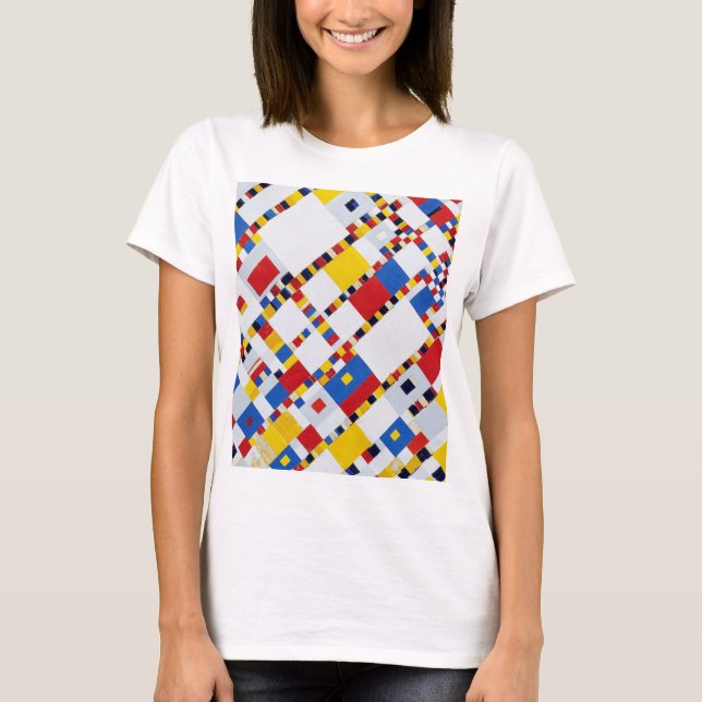 T-shirt Victory Boogie Woogie, Mondrian (Devant)
