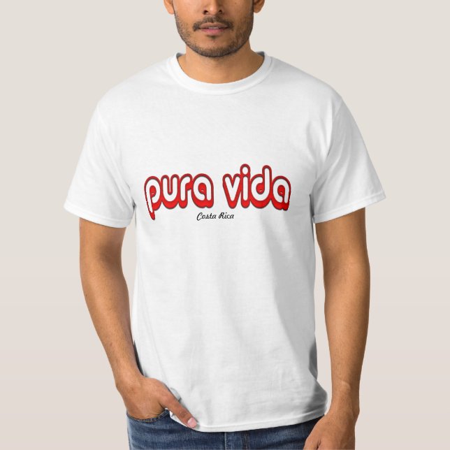T-shirt Vida, Costa Rica (Devant)