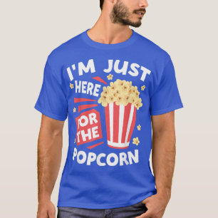 T-shirt Vidéo de famille regarder la nuit Popcorn amoureux