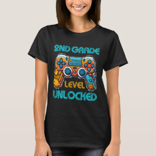 T-shirt Vidéo Game Boys Enfants 2e niveau Niveau Déverroui