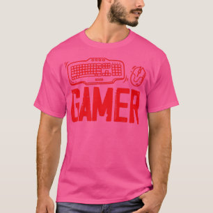T-shirt Video Game Computer PC Online Gaming Keyboard 