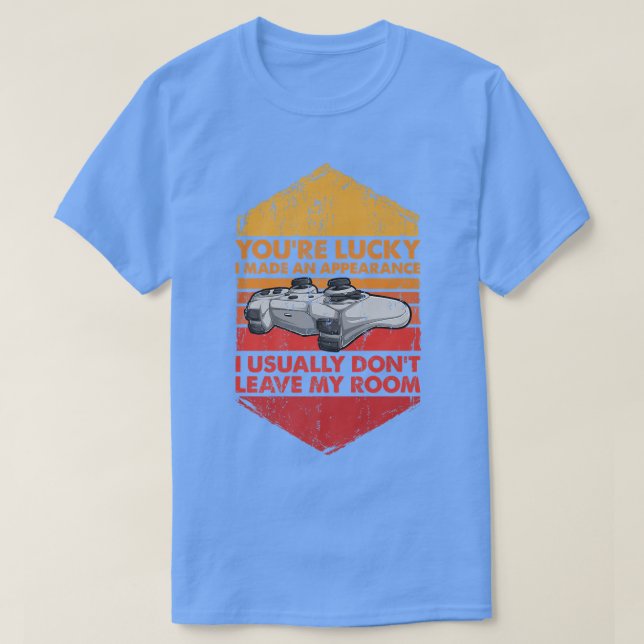 T-shirt Video Game Controller Boys You're Lucky I Made an  (Design devant)