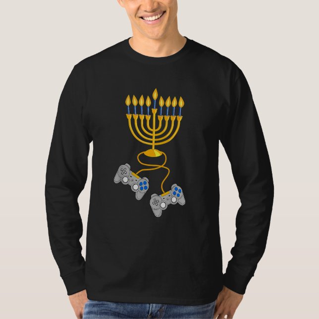 T-shirt Video Game Controller Chanukah 2022 Hanukkah Menor (Devant)