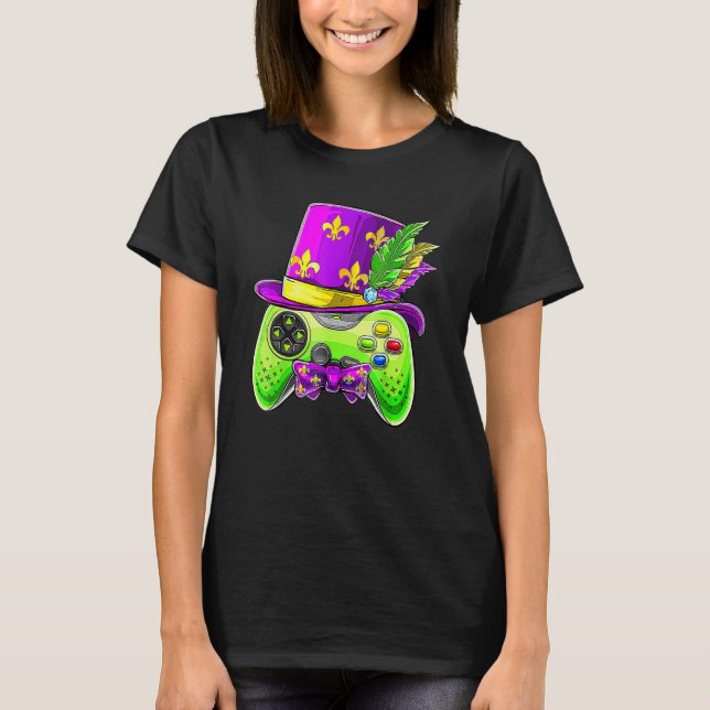 T-shirt Video Game Controller Funny Mardi Gras Gamer E Spo (Devant)