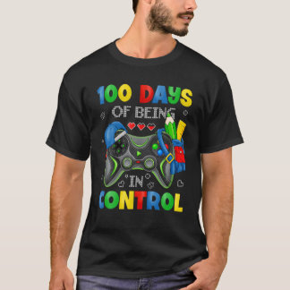 T-shirt Video Gamer 100 Days Of School Video Game Controll