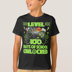 T-shirt Video Gamer Étudiant 100e jour Enseignant 100 jour
