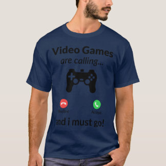 T-shirt Video Games Are Calling Decline retro boy