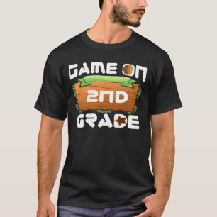 T-shirt Vidéo Jeu Sur Équipe Enfants De 2E Année Deuxième