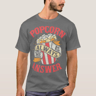 T-shirt Vidéo Regarder la nuit Popcorn Les amateurs