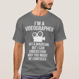 T-shirt Vidéographe Magicien Vidéographie cinéaste Cadeau