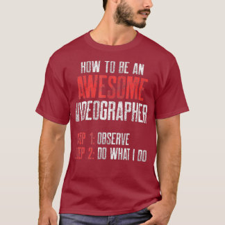 T-shirt Vidéographe Observe Vidéographie cinéaste Cadeau