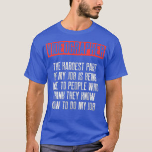 T-shirt Vidéographe Personnes Vidéographie cinéaste Cadeau