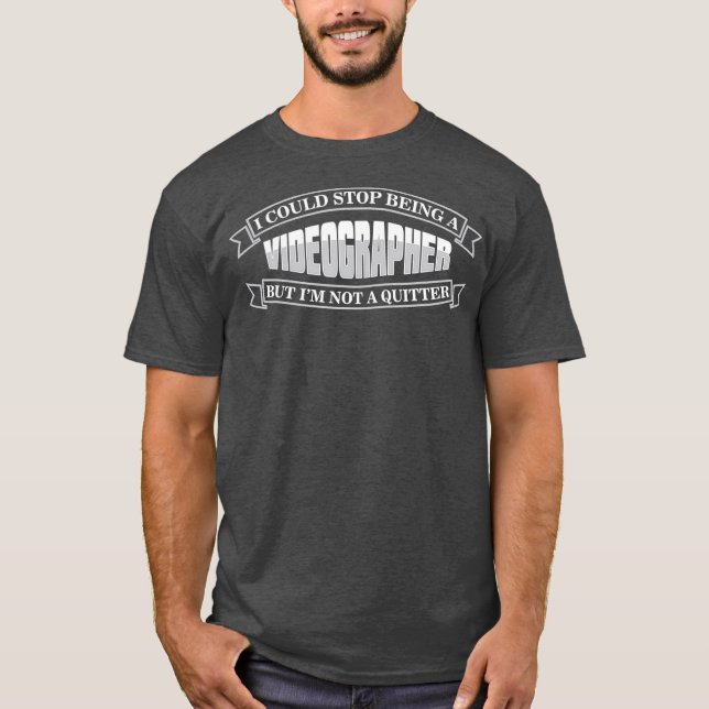T-shirt Vidéographe Quitter Vidéographie cinéaste Cadeau (Devant)