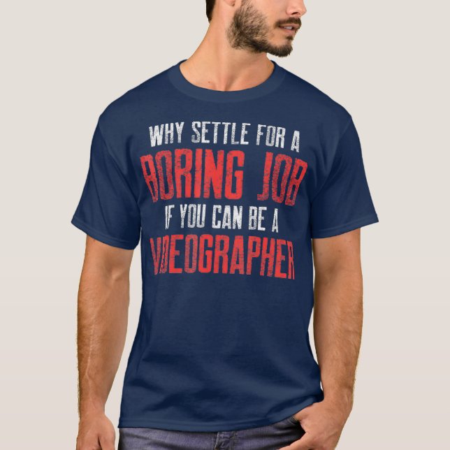T-shirt Vidéographe Régler Vidéographie Cinéaste Cadeau (Devant)