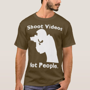 T-shirt Vidéos De Tir Pas Gens Anti Guns Action Pour Armes