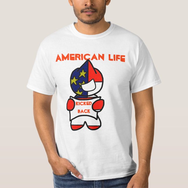 T-shirt vie américaine (Devant)