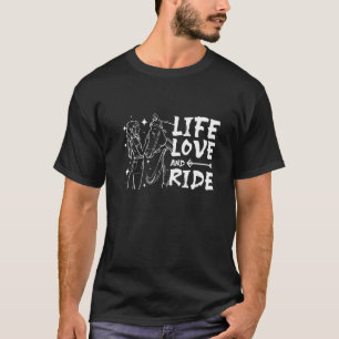 T-shirt Vie amour et monter à cheval