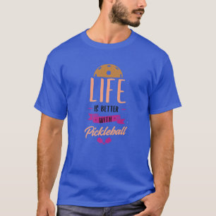 T-shirt Vie Avec Pickleball Ironique Ball Sports