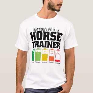 T-shirt Vie Batterie D'Un Entraîneur De Cheval