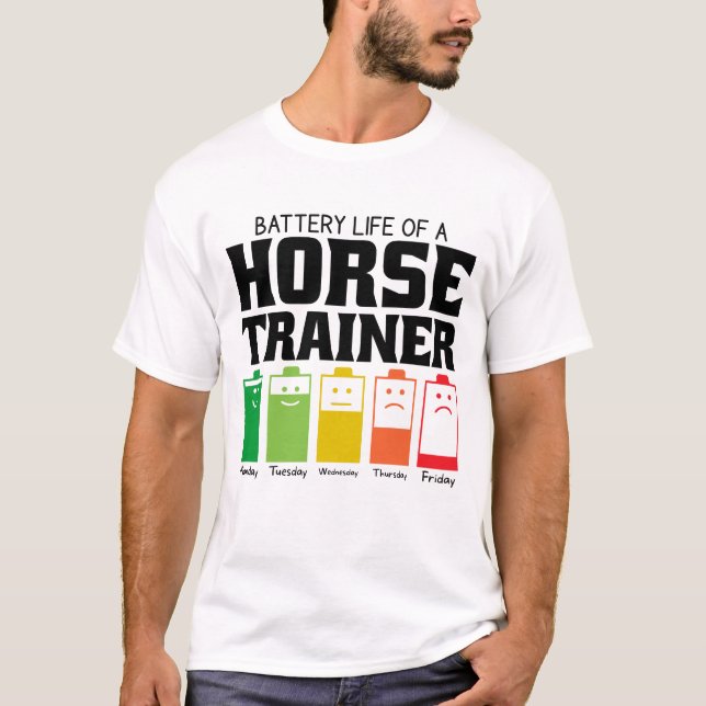 T-shirt Vie Batterie D'Un Entraîneur De Cheval (Devant)