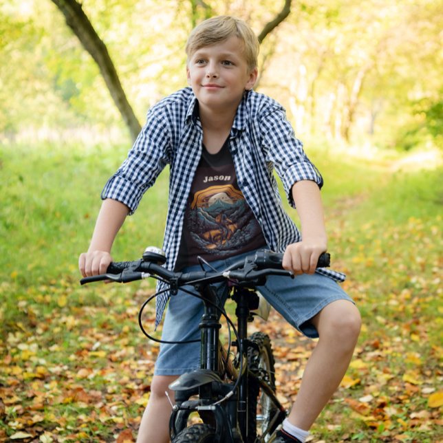 T-shirt Vie cyclable, personnalisable rétro (Créateur téléchargé)