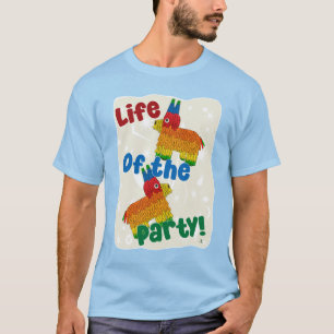 T-shirt Vie De La Fête Amusante Anniversaire Pinata Design