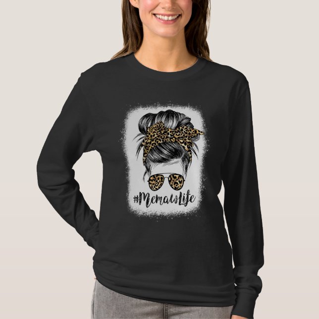 T-shirt Vie de mât classique avec des nuances de Motif léo (Devant)
