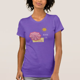 T-shirt Vie de plage personnalisée