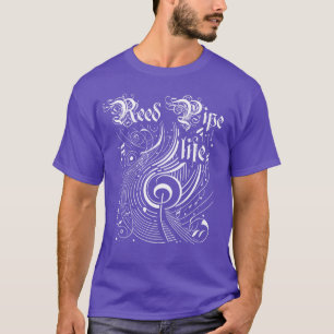 T-shirt Vie de roseau de musique ondulée