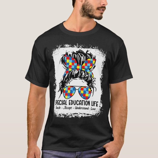 T-shirt Vie d'éducation spéciale Enseignant de vitesse Acc (Devant)