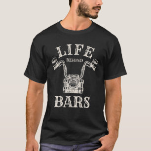 T-shirt Vie Derrière Bars Moto Rider Vintage Chopper