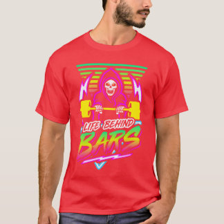 T-shirt Vie derrière les barreaux Gym Reaper Rétro Néon Sy