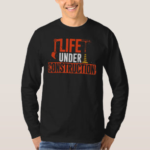 T-shirt Vie en construction Contractant en béton Houseb