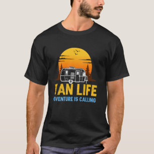 T-shirt Vie en fourgon aménagé Camping en plein air Feu de