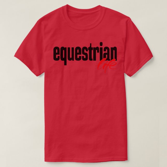 T-shirt Vie équestre (Design devant)