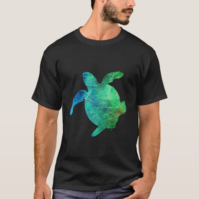 T-shirt Vie marine - tortue de mer (Devant)